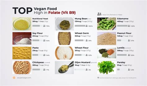 Top Vegan Food High In Folate Vit B9