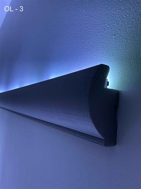 1,2 Meter LED Zierleiste Dekor Stuckleiste für indirekte Beleuchtung XPS OL-3