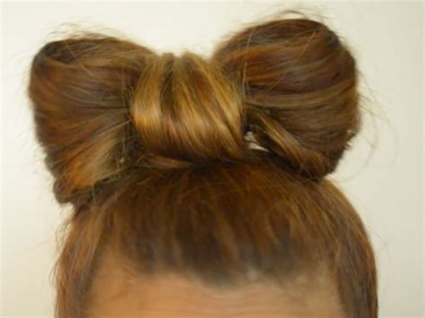 How To Make A Bow Out Of Your Hair Bow Hairstyle Wacky Hair Bow