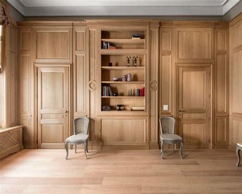 What kind of wood panelling does acupanel use? Custom made French oak paneling - Lefèvre Interiors ...
