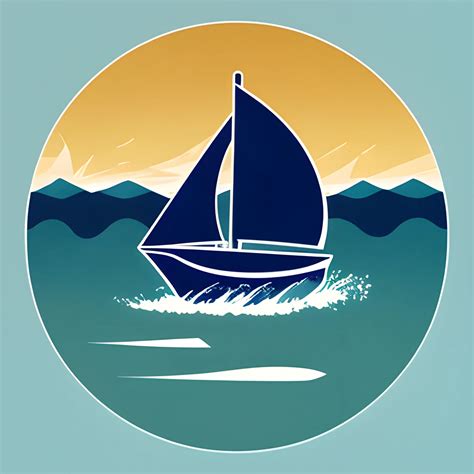 Logo Design Description: Sailboat Icon: The central element of t