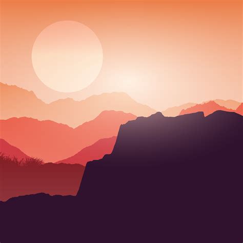 Canyon landscape at sunset 373281 - Download Free Vectors, Clipart ...