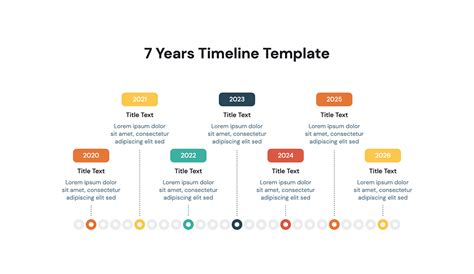7 Years Dot Timeline Powerpoint Template