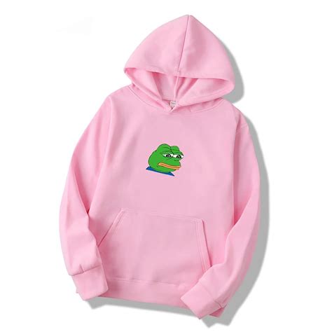 Pepe The Frog Meme Sad Frog Print Unisex Hoodies Sweatshirts Etsy
