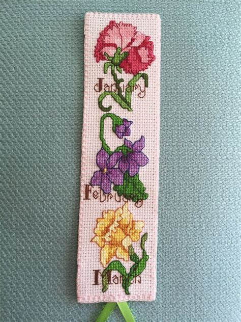 Browse by theme and level to find the design of your dreams! Cross Stitch Bookmark Birth Month Flowers I | Cross stitch ...