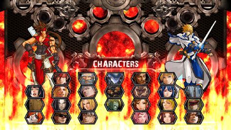 Character Select Screen Image Guilty Gear Xx Bloodshed Mod For Mugen