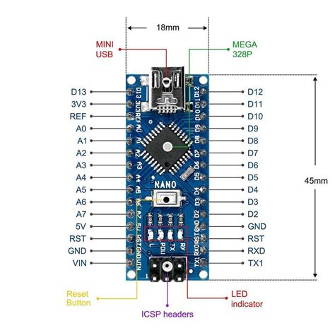 10pcs Arduino Nano V30 Soldered Atmega328p 5v Ch340g Controller Mini