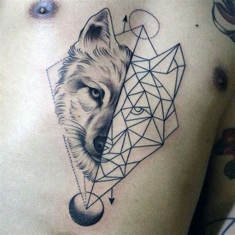 Geometric Tattoos For Men Geometric Animal Tattoo Geometric Wolf