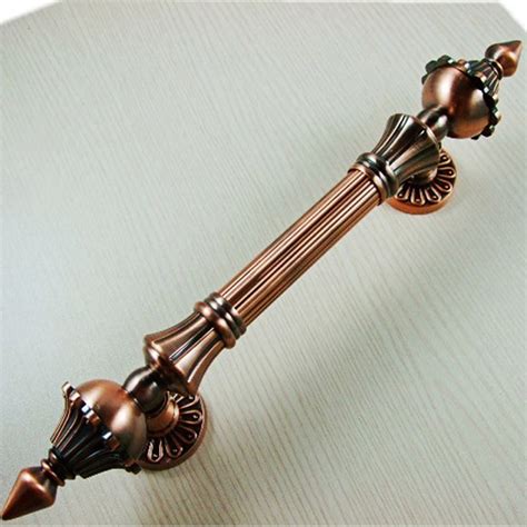 Install cabinet door pulls similarly, if needed, first finding the proper placement then drilling the holes. 270mm Big Glass & Door Knobs Furniture Red Copper Kitchen ...