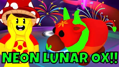 Making A ⭐neon⭐ Lunar Ox In The Lunar New Year Update🧧🧧 Adopt Me Youtube