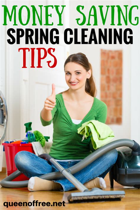 Some of the tasks are small, like raking leaves, but there are big tasks too, like deep cleaning someone's house. Money Saving Spring Cleaning Tips - Queen of Free
