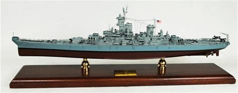 Uss Missouri Bb 63 Battleship 1350 Scale Mahogany Model Wwii Usn