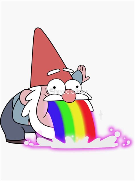 Gravity Falls Gnome Sticker For Sale By Shpecialkay Redbubble
