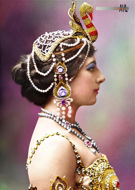 The Real Mata Hari In Her Later Years Mata Hari Colorized Historical