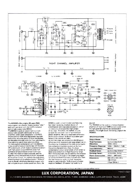 Luxman Mq 3600 Amplifier Sm Service Manual Download Schematics Eeprom