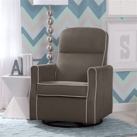 Acme furniture 59388 sharan rocking chair, antique white. Delta Children Clair SLIM Nursery Glider Swivel Rocker ...