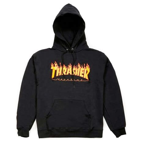Thrasher Flame Logo Hoodie Clothing Natterjacks