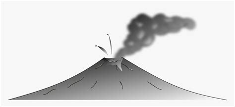 Mayon Volcano Black And White Hd Png Download Kindpng
