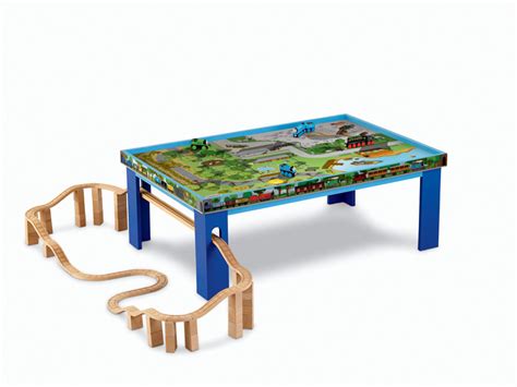 Musical instruments, pretend play, games & puzzles Wooden Railway Play Table Train Thomas Solid Wood ...