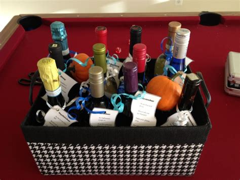 The cost of the gift set is better than buying this individually and i felt it was a good deal. Basket of 12 wine bottles. One for each month with a cute ...