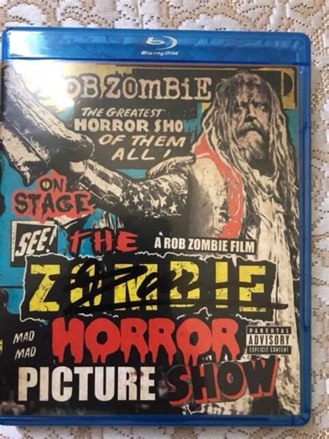 Rob Zombie The Zombie Horror Picture Show Blu Ray Disc Signed Ebay