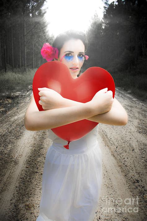 Cupid Hugging Love Heart Balloon Photograph By Jorgo Photography Fine Art America