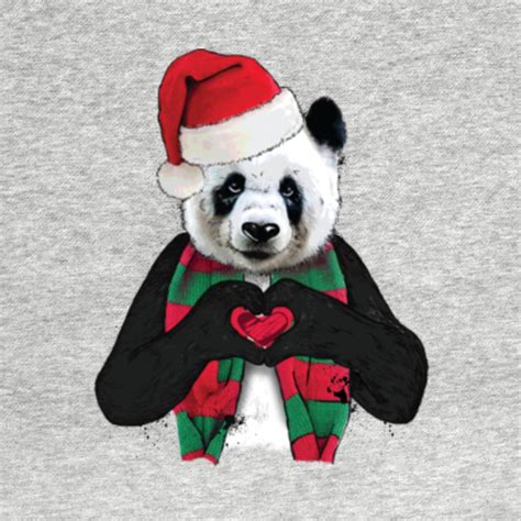 Cute Christmas Panda Holiday Love Design Christmas Panda T Shirt