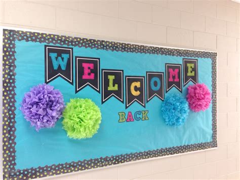 Black And Neon January Welcome Back Bulletin Board Welcome