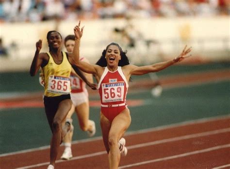 Florence Griffith Joyner Flo Jo Reacts To Her Inevitable Victory For