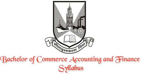 Mumbai University Bachelor Of Commerce Accounting And Finance Baf