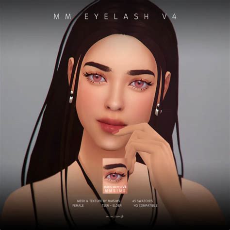 Eyelash Maxis Match V2 At Mmsims 187 Sims 4 Updates Riset