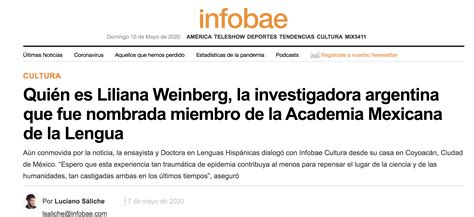 infobae quién es liliana weinberg la investigadora argentina que fue nombrada miembro de la