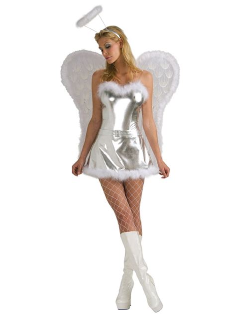 Adult Sexy Silver Angel Costume Rubies 8303