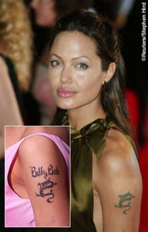 Angelina Jolies Past And Present Tattoos And Their Meanings Tatring