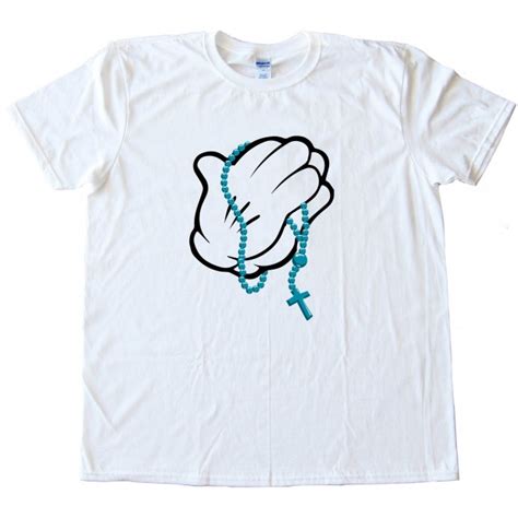 Praying Hands Mickey Mouse Style Tee Shirt