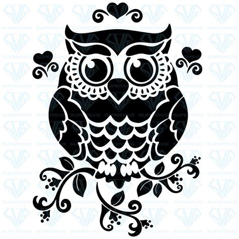 Owl Svg Files For Silhouette Files For Cricut Svg Dxf Eps Png Instant