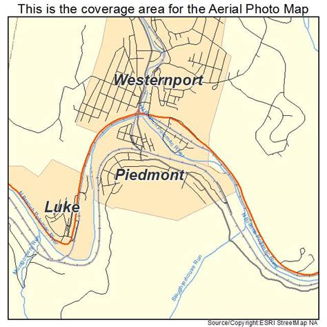 Aerial Photography Map Of Piedmont Wv West Virginia