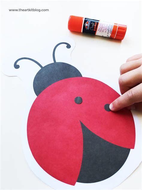 ladybug crafts for toddlers ladybug craft preschool the art kit blog ...
