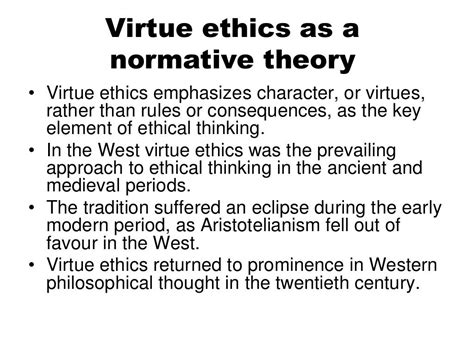 A Very Short Introduction To Virtue Ethics