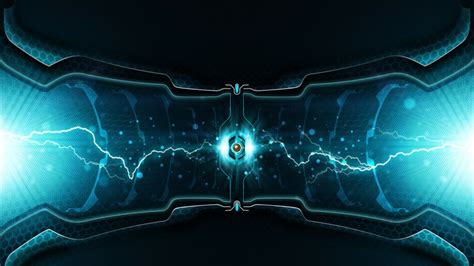 Light Abstract Blue Electricity Artwork Art Artwork Hd Desktop Wallpaper