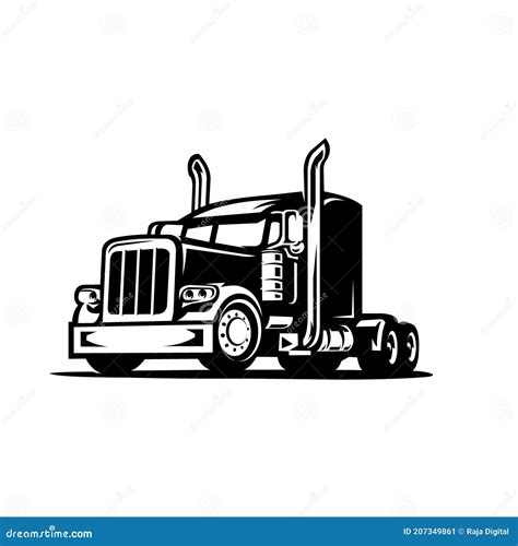 Trucking 18 Wheeler Semi Truck Vector Image CartoonDealer 207349861