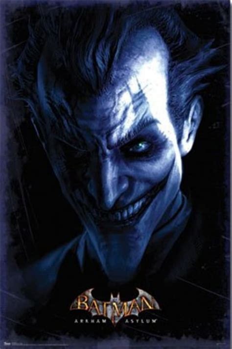 Batman Arkham Asylum Joker Poster Print 24 X 36