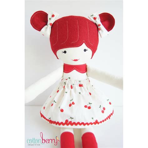 Ruby Cherise Doll By Cottonberry On Handmade Australia Cute Dolls