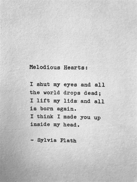 Sylvia Plath Melodious Hearts Hand Plath Poems Sylvia Plath