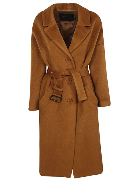 Tara Jarmon Tara Jarmon Belted Coat Noisette 10715065 Italist