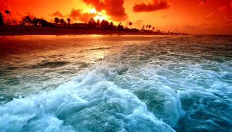 Hd Amazing Ocean Sunset Widescreen High Definition