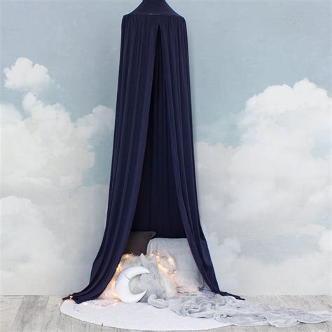 Canopy beds are a decorative style of bed. Hanging Tent Canopy - Midnight Blue | Clever Little Monkey