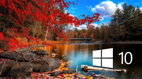 Windows 10 Over The Lake Simple Logo Wallpaper Computer Wallpapers