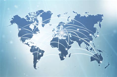 World Map Global Communications Business Global Trade Review Gtr