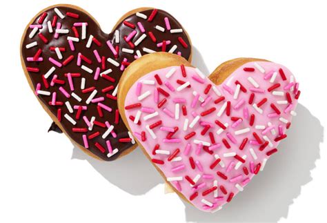 Dunkins Valentines Day Menu Includes A Red Velvet Doughnut And A Pink